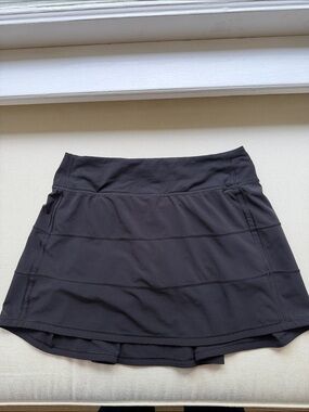 lululemon athletica Black Active Skort with Built-In Short (4 TALL)